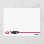 Cartes postales Pro-Choice (Dos)