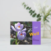 Cartes Postales Prochainement Des Crocus En Écarts (Debout devant)