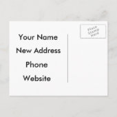 Cartes postales publicitaires pour déménagement d' (Dos)