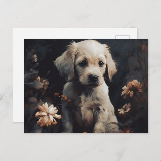 Cartes Postales Puppy (Devant / Derrière)