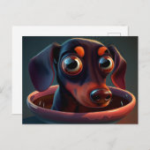 Cartes Postales Puppy Divers (Devant / Derrière)