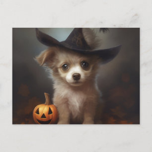 Cartes Postales Puppy Halloween