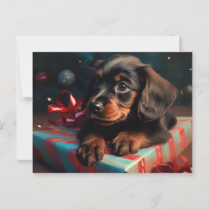 Cartes Postales Puppy Noël