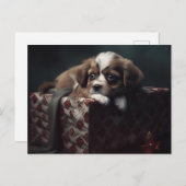 Cartes Postales Puppy Noël (Devant / Derrière)