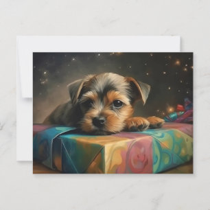 Cartes Postales Puppy Noël Briefkaart