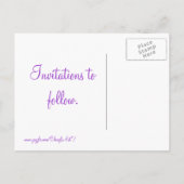 Cartes postales "Étoiles violettes et blanche (Dos)