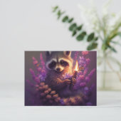 Cartes Postales Raccoon Mauve (Debout devant)