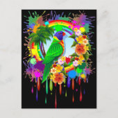 Cartes postales Rainbow Lorikeet Parrot (Devant)