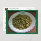 Cartes postales Recette de pesto (Devant / Derrière)