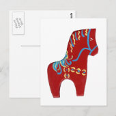 Cartes postales Red Dala Horse (Devant / Derrière)