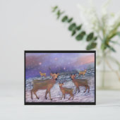 Cartes postales Reindeder Snowfall (Debout devant)