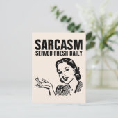 CARTES POSTALES RÉTRO FUNNY 1950, SARCASM (Debout devant)