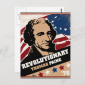 Cartes postales révolutionnaires Thomas Paine (Devant / Derrière)
