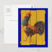 Cartes postales Rooster Cuisine Vintage (Devant / Derrière)