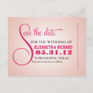 Cartes postales roses vintage pour annoncer votre