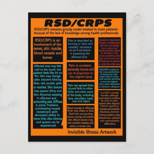 CARTES POSTALES...RSD/CRPS - Informations (Devant)