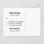 Cartes postales RSVP (Dos)