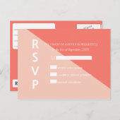 Cartes postales RSVP à deux tons (Devant / Derrière)