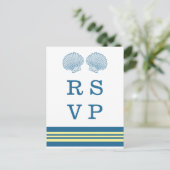 Cartes postales RSVP bleu Jaune (Debout devant)