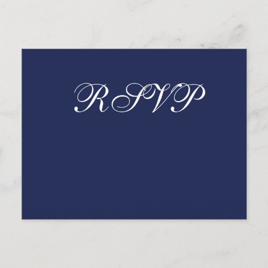 Cartes postales RSVP Blue Nautical Wedding (Devant)