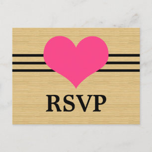 Cartes postales RSVP Carburant Bois, Rose