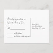 Cartes postales RSVP de mariage de la branche de l (Dos)