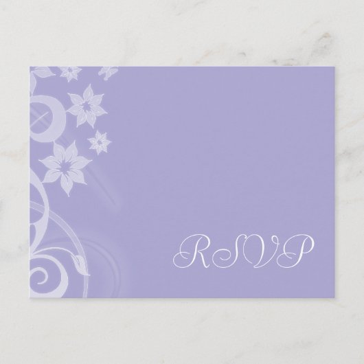 Cartes postales RSVP de mariage de la branche de l (Devant)