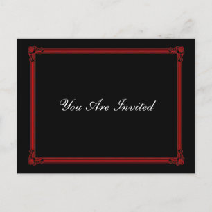 Cartes postales RSVP de mariage de style Poster ro
