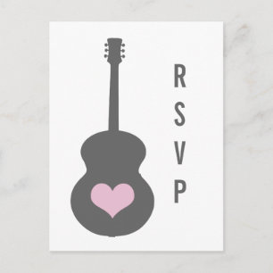 Cartes postales RSVP Gris/Rose