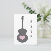 Cartes postales RSVP Gris/Rose (Debout devant)