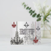 Cartes postales RSVP Red, Black & Silver (Debout devant)