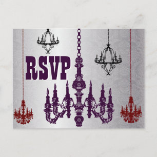 Cartes postales RSVP Red, Purple et Silver