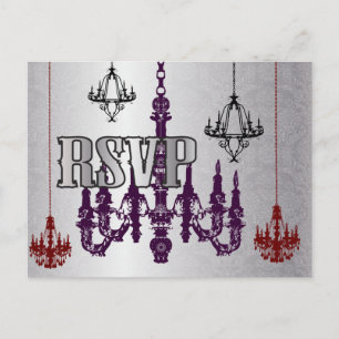 Cartes postales RSVP Red, Purple et Silver