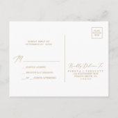 Cartes postales RSVP simples pour la calligraphie (Dos)