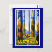 Cartes postales Salutations Australie (Devant / Derrière)