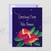 Cartes Postales Salutations De La Nuit Tropicale H (Devant / Derrière)