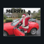 Cartes postales SANTA CLAUS SPORTSCAR CHRISTMAS<br><div class="desc">CARTE POSTALE SANTA CLAUS CHRISTMAS</div>