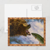 Cartes postales Saumon à couture d'oreille Grizzli (Devant / Derrière)