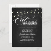 Cartes postales SAVE THE DATE avec Manger boire et (Devant / Derrière)