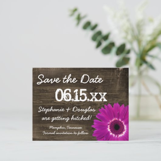 Cartes postales "Save the Date" avec Marguerite Vi (Debout devant)