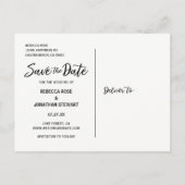Cartes postales "Save the Date" pour mariage avec (Dos)