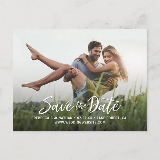 Cartes postales "Save the Date" pour mariage avec (Devant)