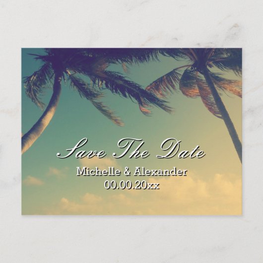 Cartes postales "Save The Date" pour mariage sur l (Devant)
