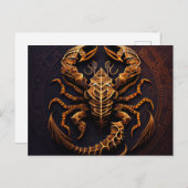 Cartes Postales Scorpions Zodiac (Devant / Derrière)