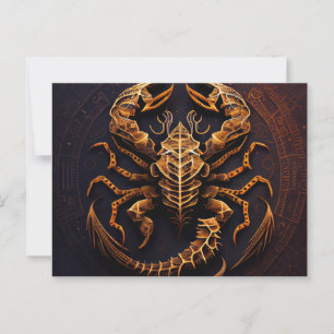 Cartes Postales Scorpions Zodiac
