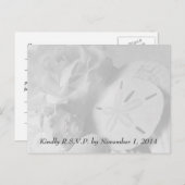 Cartes postales Seashell RSVP (Devant / Derrière)