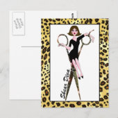 Cartes postales Shear Diva (avec cheveux foncés) (Devant / Derrière)