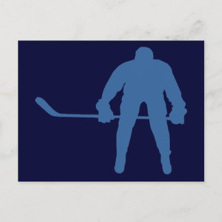 Cartes postales Silhouette de hockey