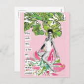 Cartes postales Snarky Vacation Le travail se fait (Devant / Derrière)