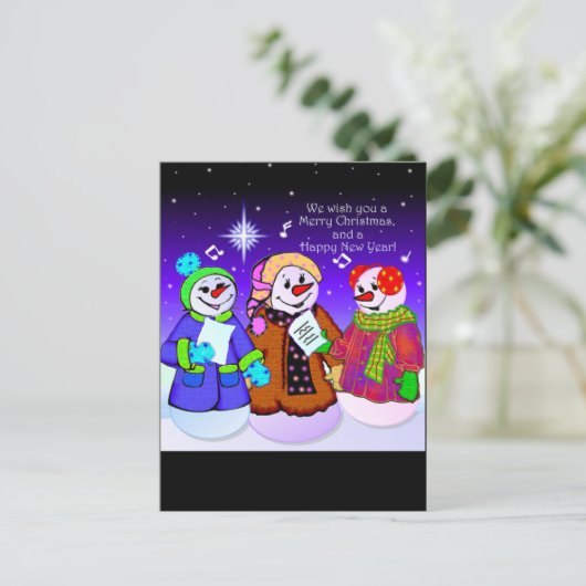 Cartes postales Snowman (Debout devant)